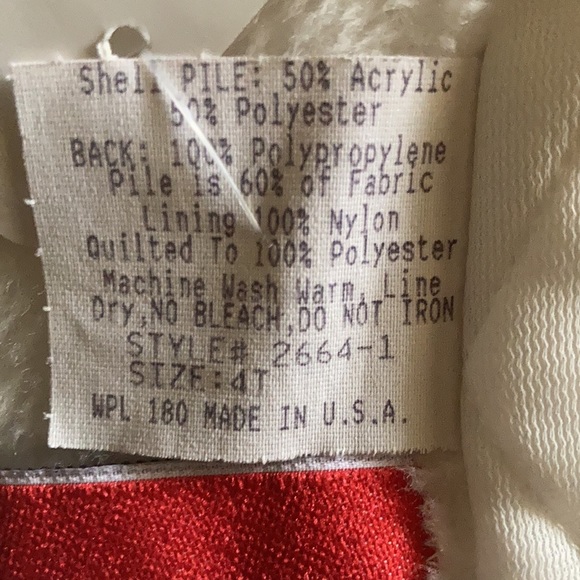 Vintage Togs Brand Girls Size 4T White Button Front Coat - Picture 11 of 11